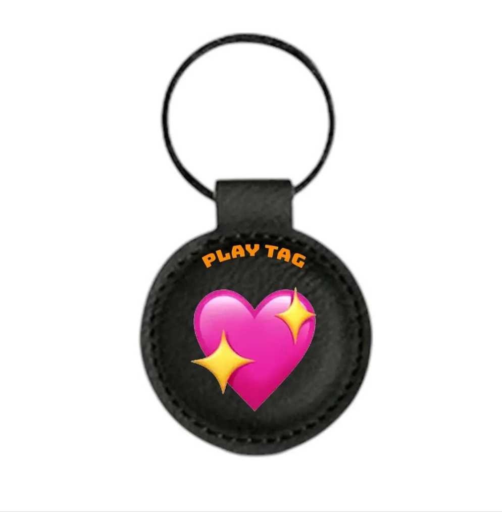 Play tag emoticon cuore rosa stelle 33