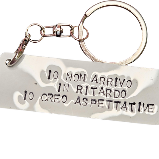 Portachiavi Non arrivo in ritardo